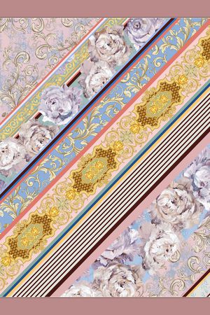 丝巾定位花印花华亿平台图片