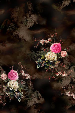 定位花印花华亿平台图片