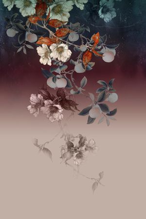 中国风定位花印花华亿平台图片