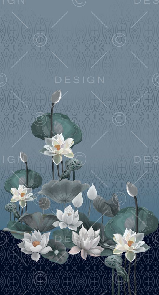 荷花印花华亿平台图片