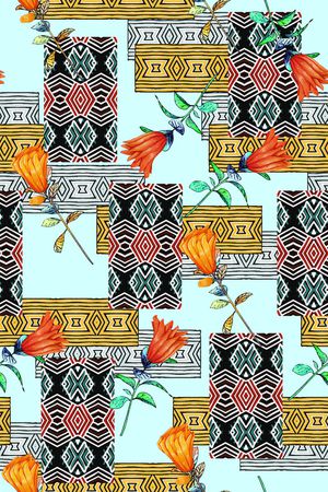 几何印花华亿平台图片