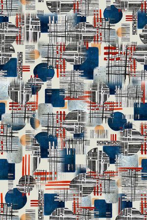 几何印花华亿平台图片