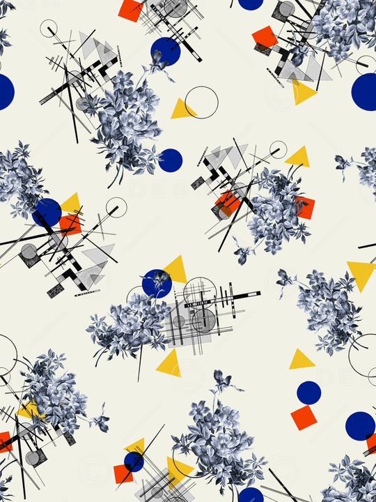 几何印花华亿平台图片