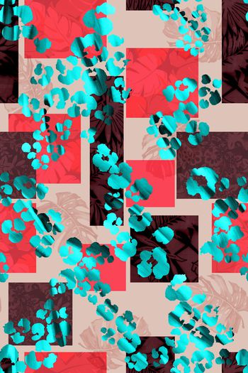 几何印花华亿平台图片