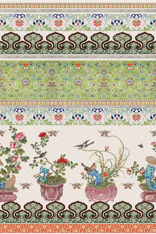 真丝印花华亿平台图片