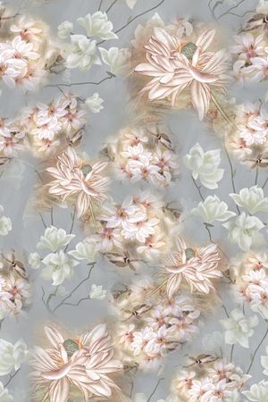 花卉印花华亿平台图片