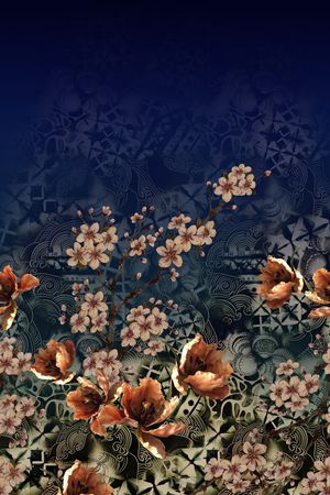 定位花印花华亿平台图片