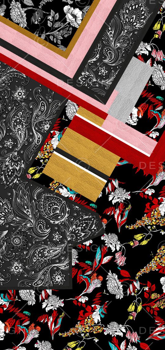 连衣裙印花华亿平台图片