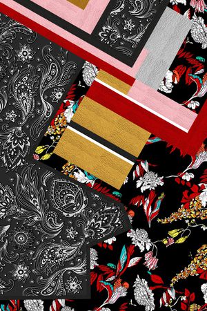 连衣裙印花华亿平台图片