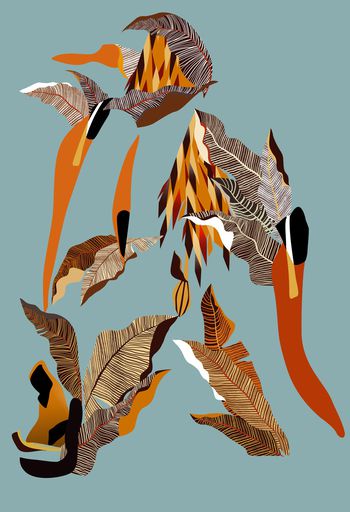 连衣裙印花华亿平台图片