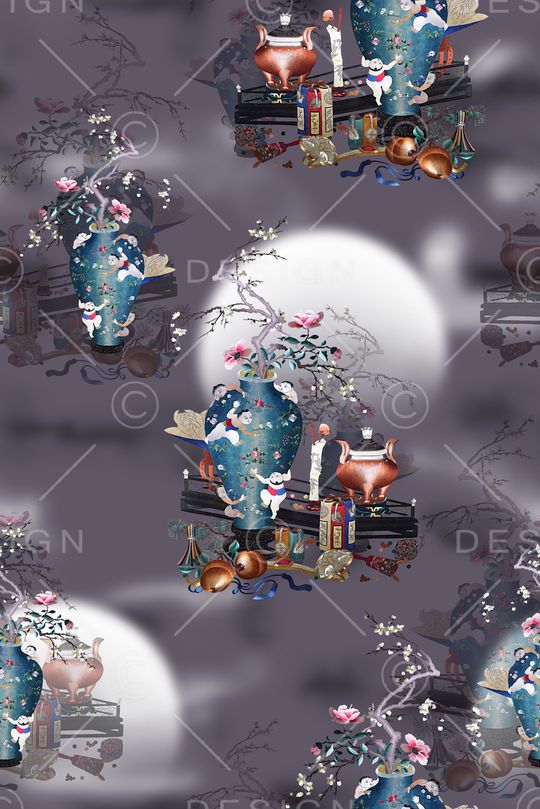 大牌风印花华亿平台图片