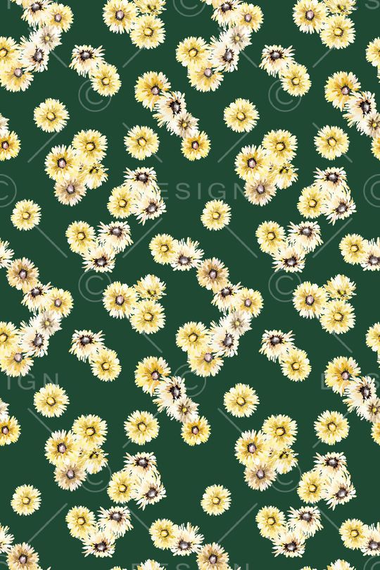 小雏菊印花华亿平台图片