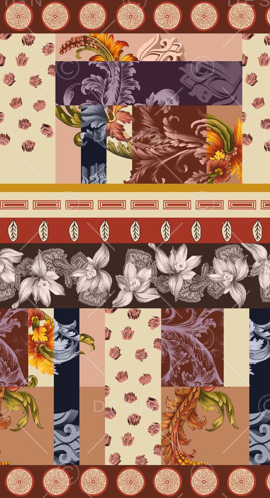 彩底花卉印花华亿平台图片