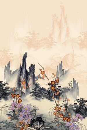 梅花印花华亿平台图片