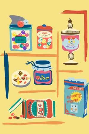 卡通人物印花华亿平台图片