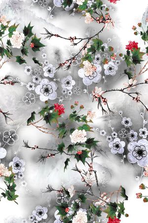 旗袍印花华亿平台图片