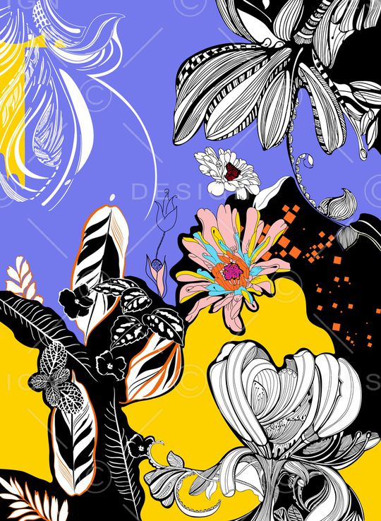 女装定位花印花华亿平台图片