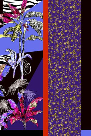 女装定位花印花华亿平台图片