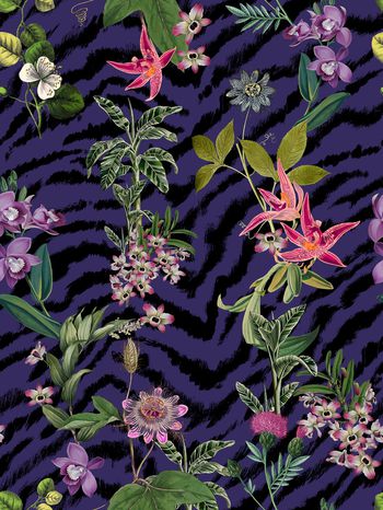 斑马纹印花华亿平台图片