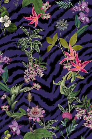 斑马纹印花华亿平台图片