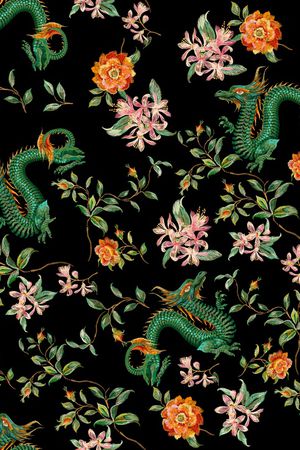 传统纹样印花华亿平台图片