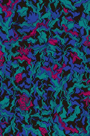 抽象花卉印花华亿平台图片