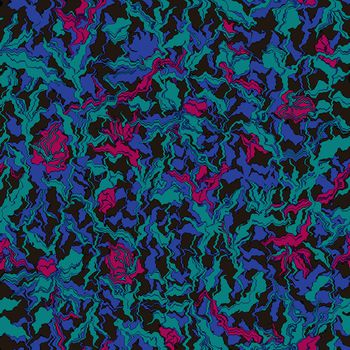 抽象花卉印花华亿平台图片