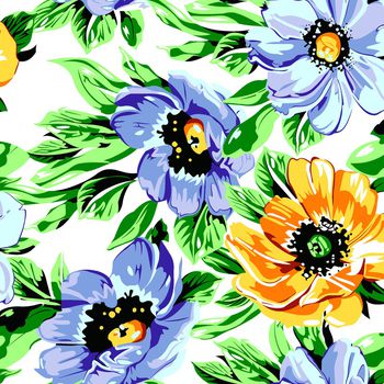 连衣裙印花华亿平台图片