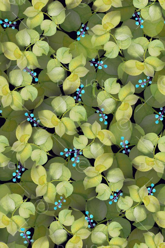 绿植树叶印花华亿平台图片