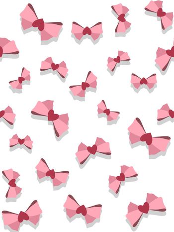 蝴蝶结印花华亿平台图片