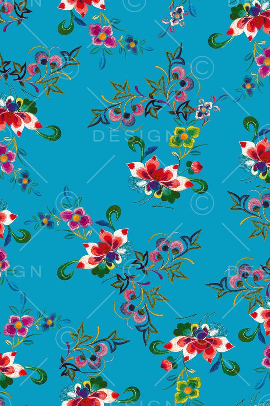 动物花卉印花华亿平台图片