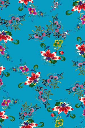 动物花卉印花华亿平台图片