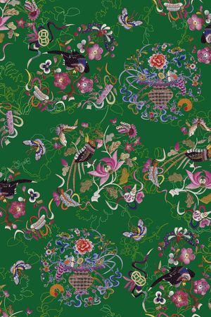 动物花卉印花华亿平台图片