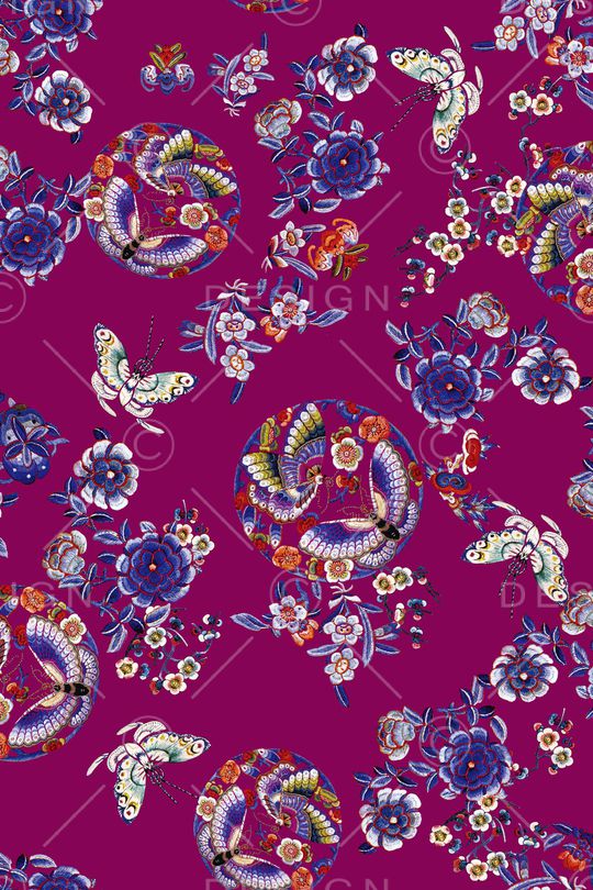 动物花卉印花华亿平台图片