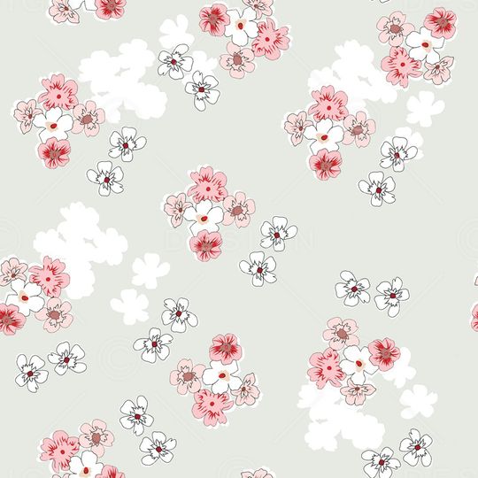 满版散花印花华亿平台图片