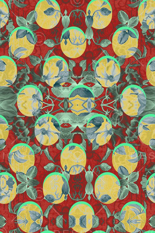 春夏华亿平台印花华亿平台图片