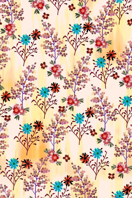 绿植树叶印花华亿平台图片