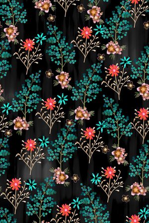 绿植树叶印花华亿平台图片