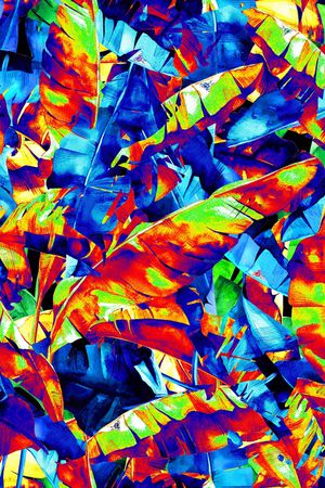 绿植树叶印花华亿平台图片