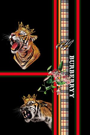 狮子印花华亿平台图片