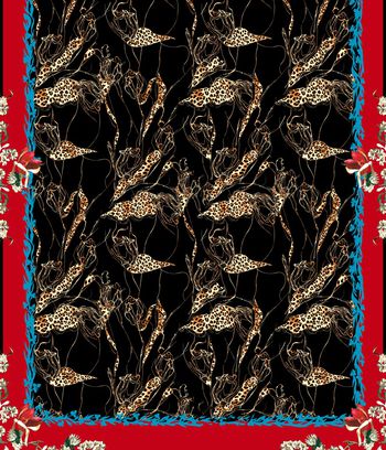 连衣裙印花华亿平台图片