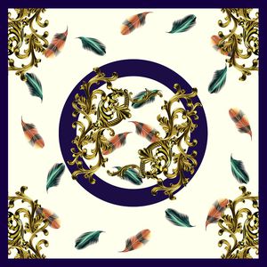 羽毛印花华亿平台图片