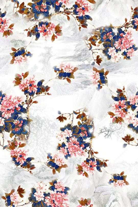 花卉印花华亿平台图片