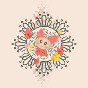 卡通人物印花华亿平台图片