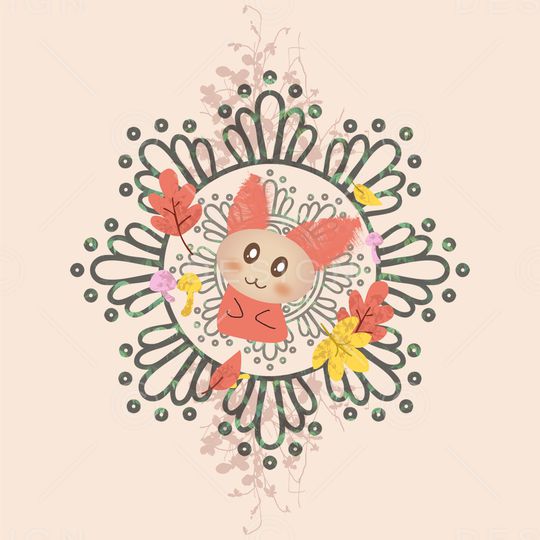 卡通人物印花华亿平台图片