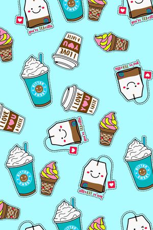 可爱系列印花华亿平台图片