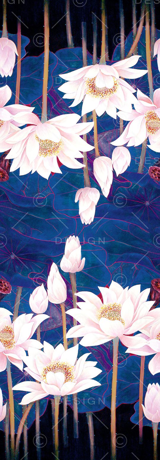 荷花印花华亿平台图片