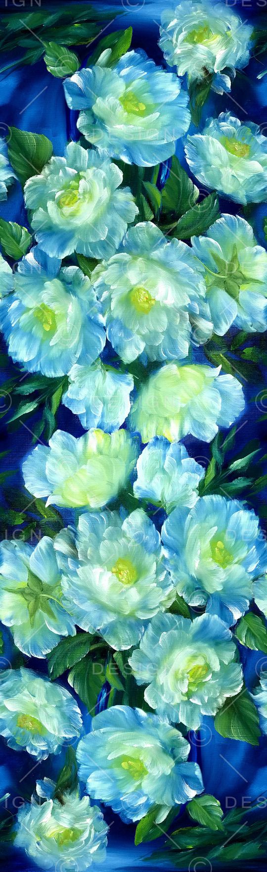 牡丹向日葵印花华亿平台图片