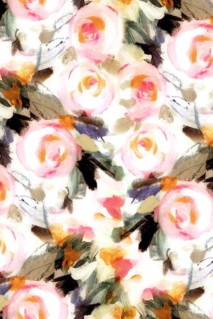 玫瑰花印花华亿平台图片