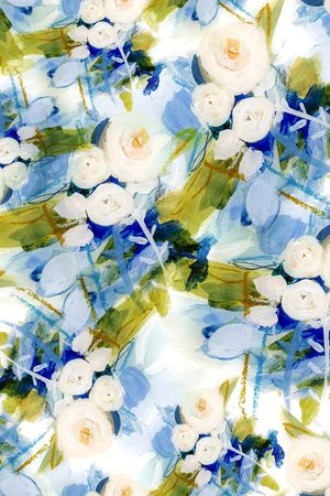 玫瑰花印花华亿平台图片